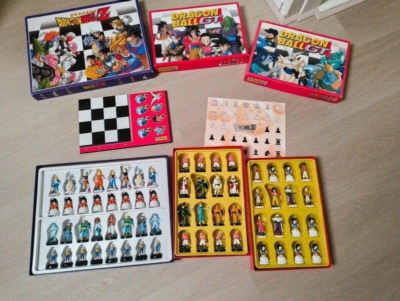 Retro Dragon Ball Z + GT Schaakspel 2002/2003 64 Figure, Ophalen of Verzenden, Zo goed als nieuw