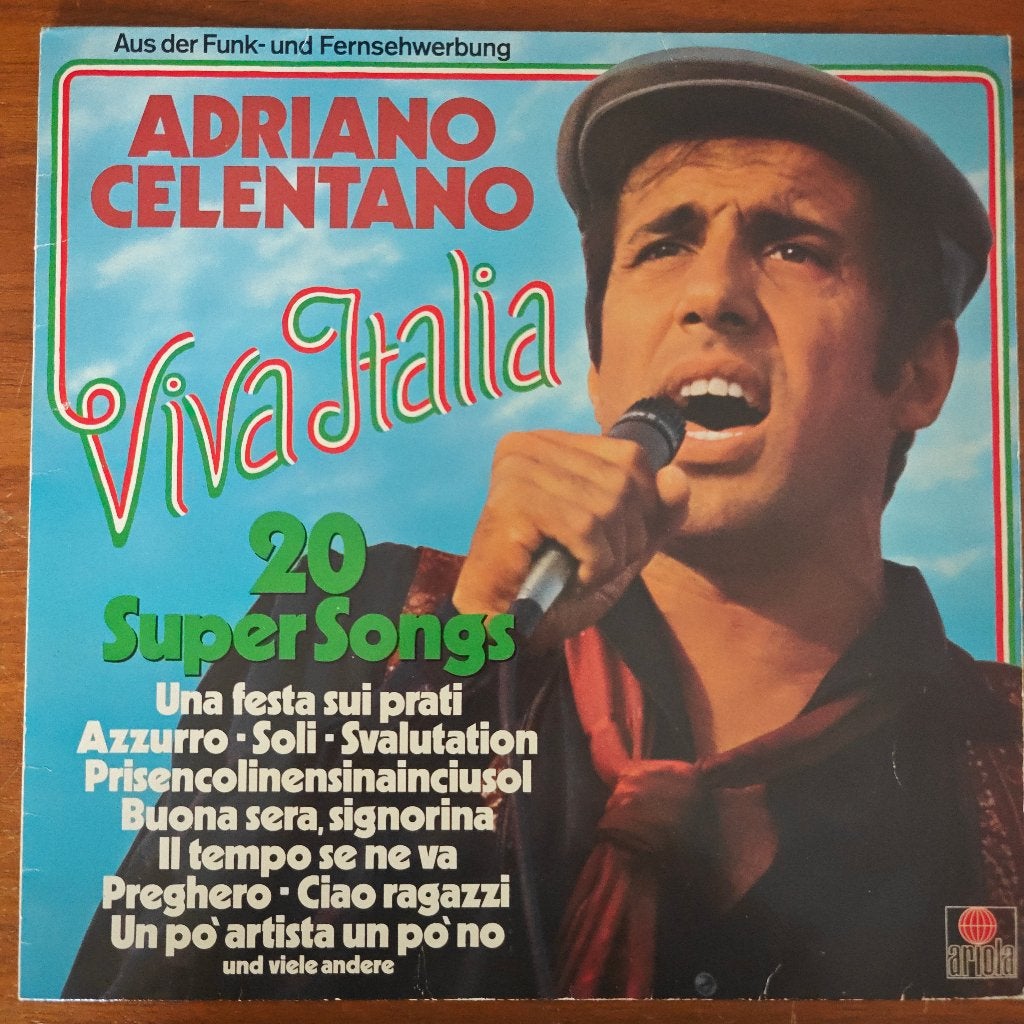 LP - Adriano Celentano – Viva Italia (20 Super Songs), Ophalen of Verzenden, LP
