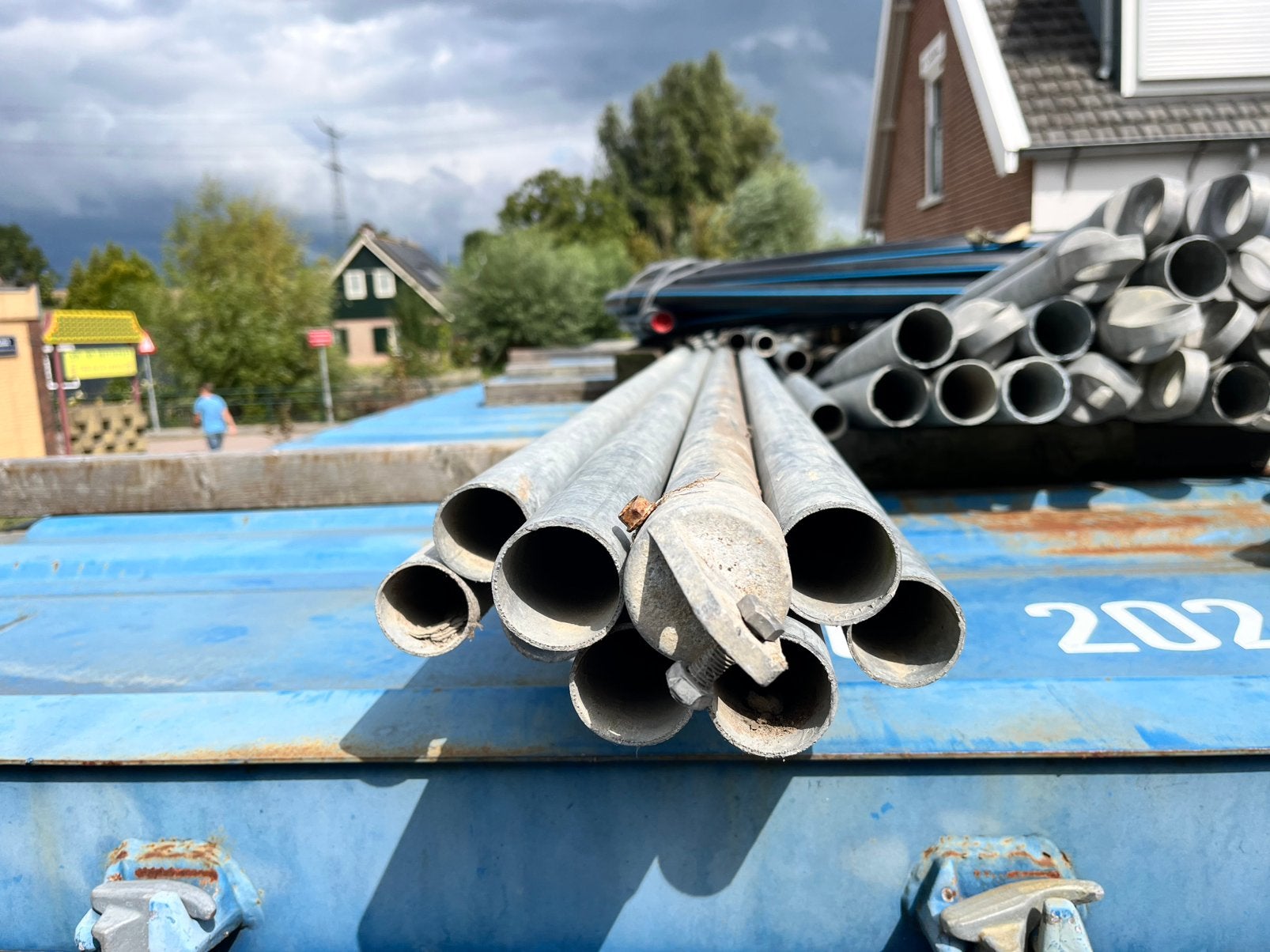 Verzinkte buizen voor hekwerk/ afrastering, Ophalen, Gebruikt, IJzer, Gaashekwerk