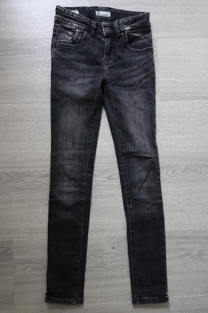 IZGS LTB Julita zwart donkergrijs 140 spijkerbroek, Broek, LTB, Meisje, Ophalen of Verzenden