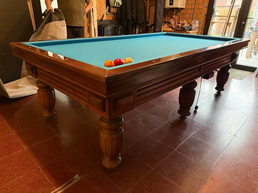 Verhoeven louis xiv biljarttafel zgan, Sport en Fitness, Ophalen, Zo goed als nieuw, Biljarttafel