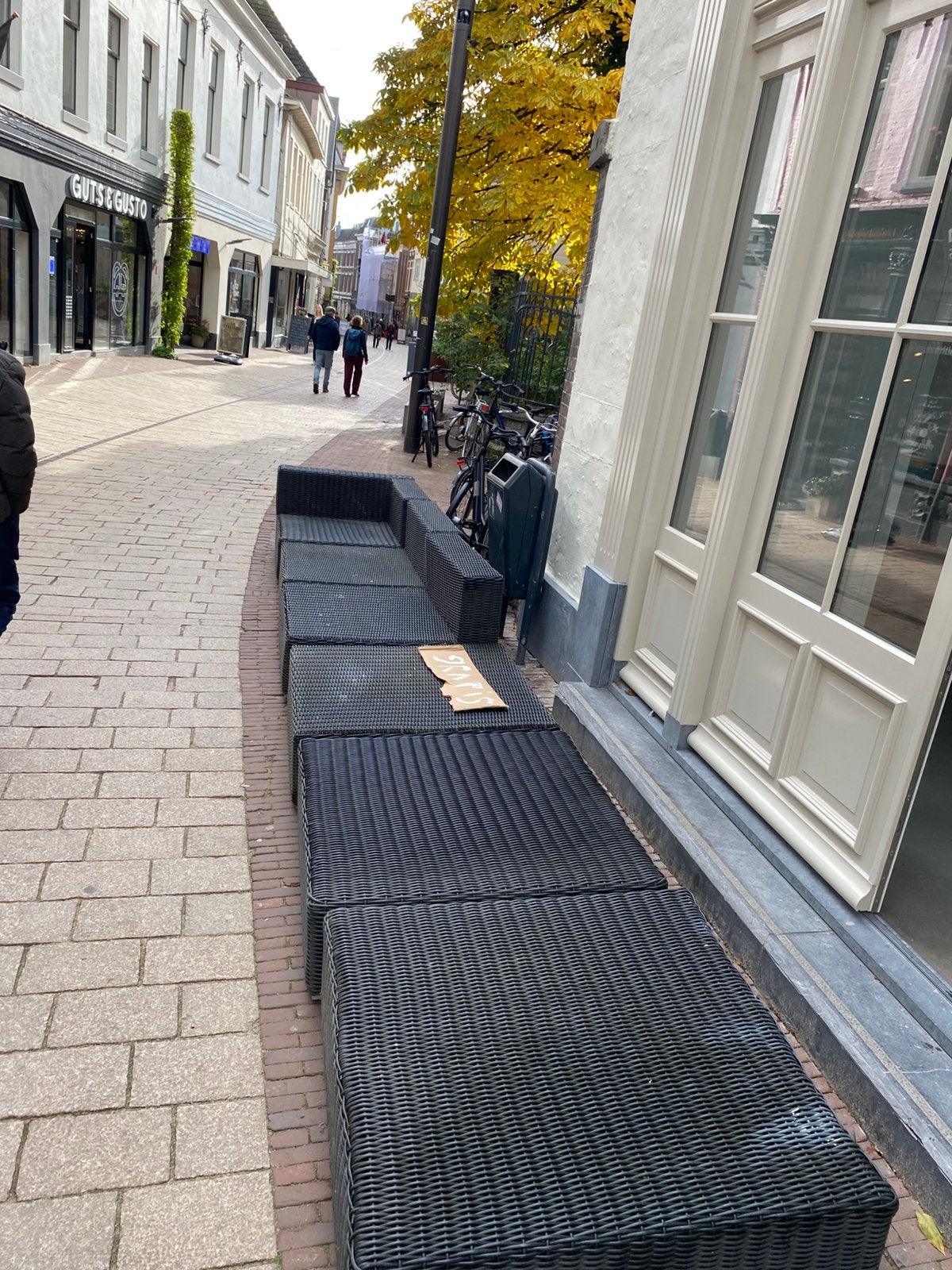 Gratis grote loungebank, Ophalen of Verzenden, Zo goed als nieuw