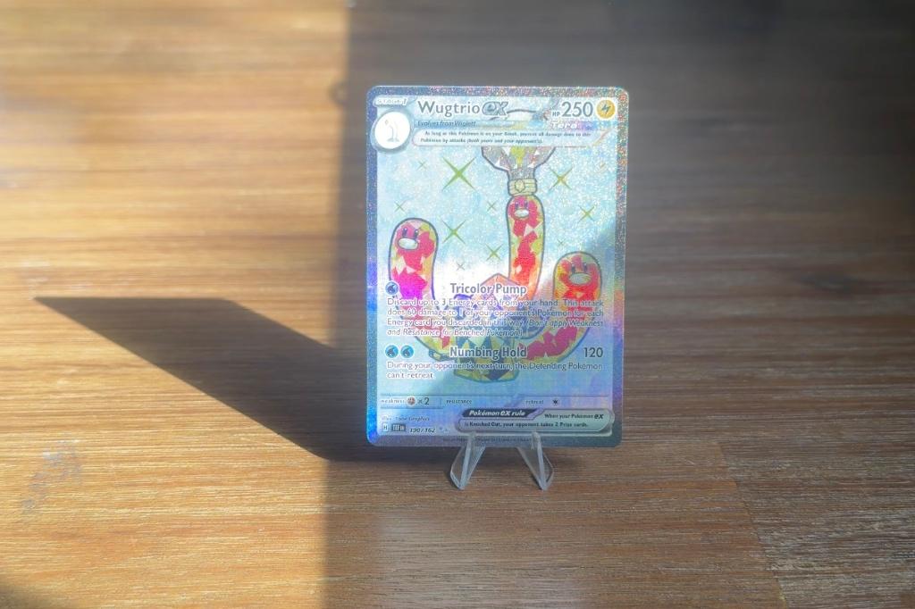 Wugtrio ex - Temporal Forces Pokémon kaart, Ophalen, Zo goed als nieuw, Losse kaart