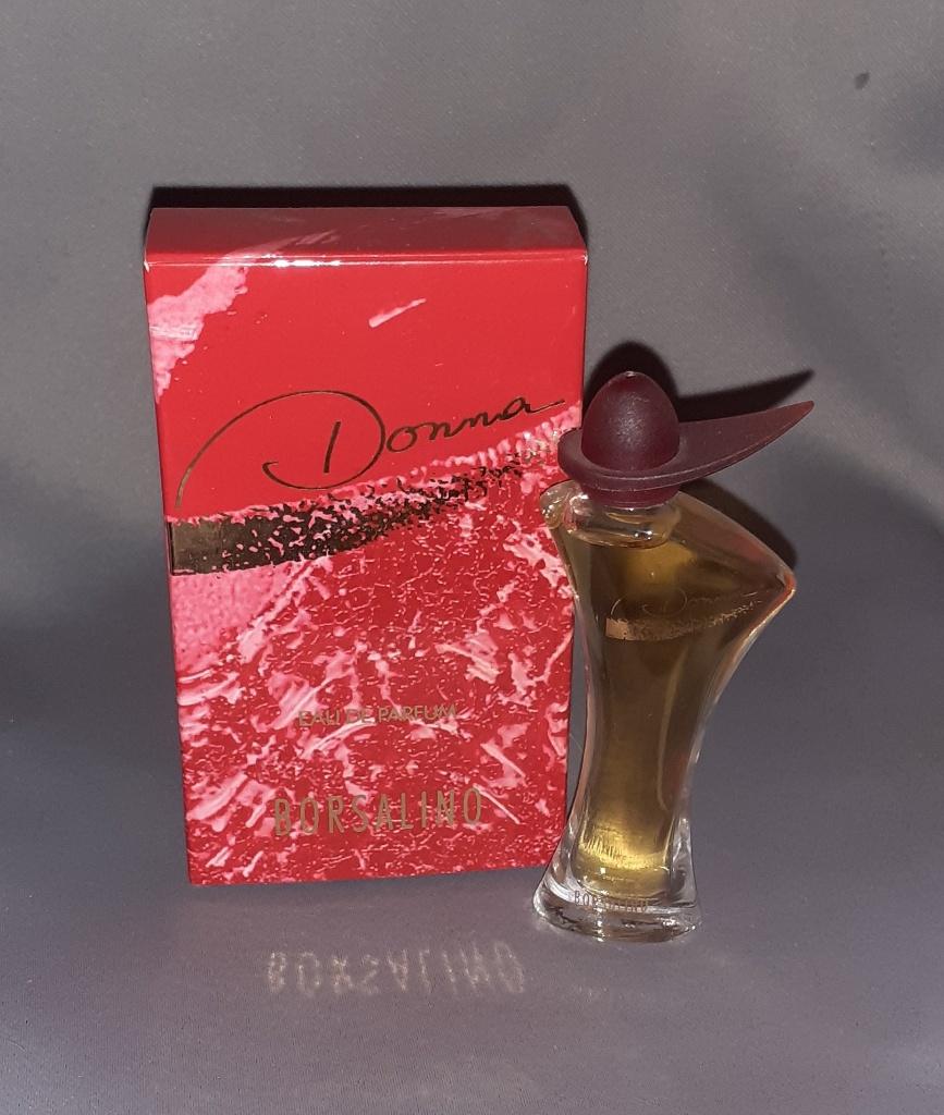 Volle parfum mini Borsalino Donna + doosje, Ophalen of Verzenden, Zo goed als nieuw, Miniatuur, Gevuld