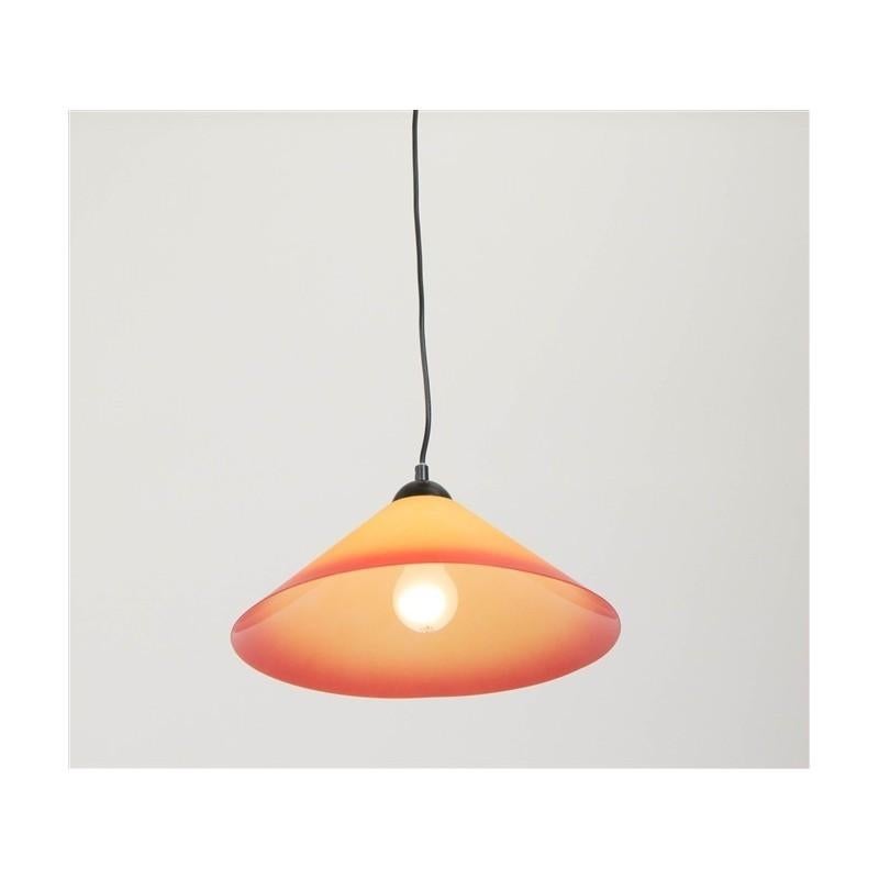 Steinhauer Vulcano Hanglamp - Geel/Oranje Kap, Ophalen of Verzenden, Kunststof, Minder dan 50 cm