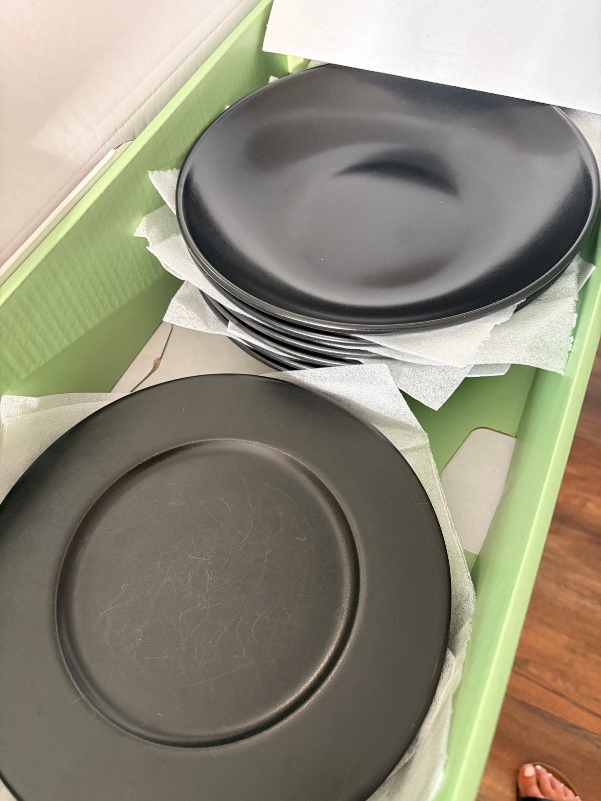 Bonna Premium Porselein Zwarte Borden Set, Huis en Inrichting, Ophalen, Gebruikt, Overige merken, Bord(en)