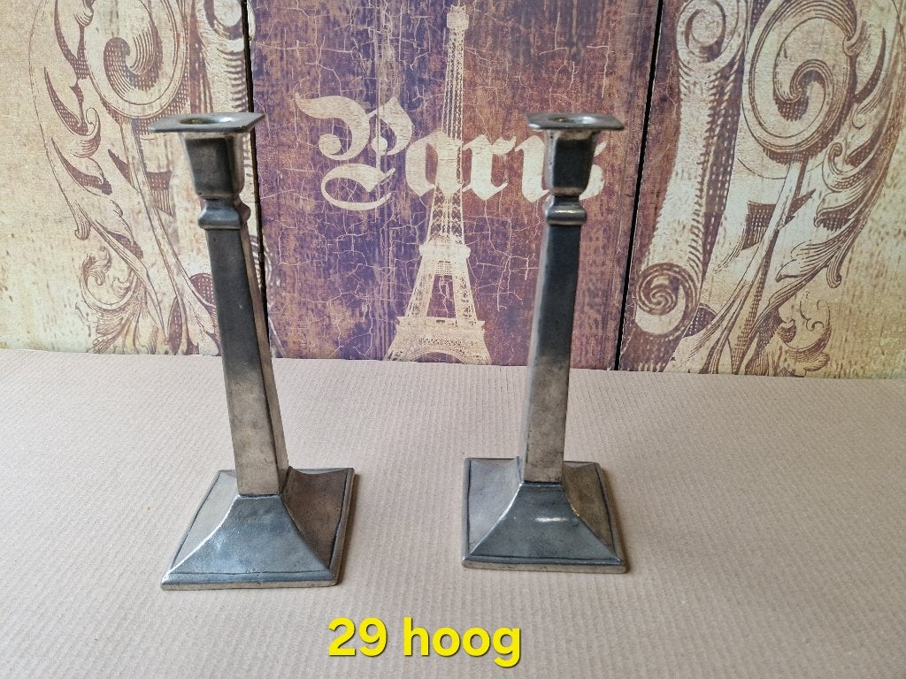 Unieke aluminium set kandelaars van Bob`s, Overige materialen, Nieuw, Ophalen of Verzenden, Kandelaar