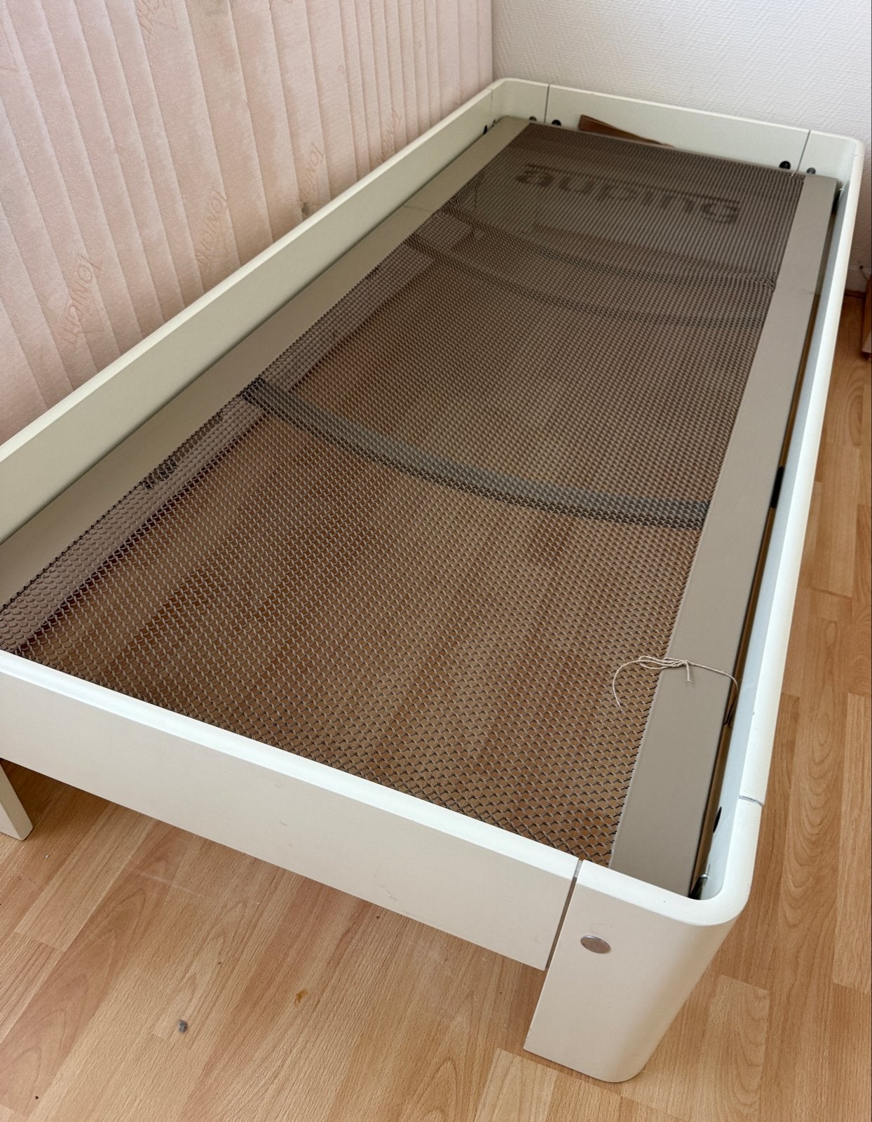 Auping Auronde. eenpersoonsbed met spiraalbodem., Ophalen, Eenpersoons, Wit, 80 cm
