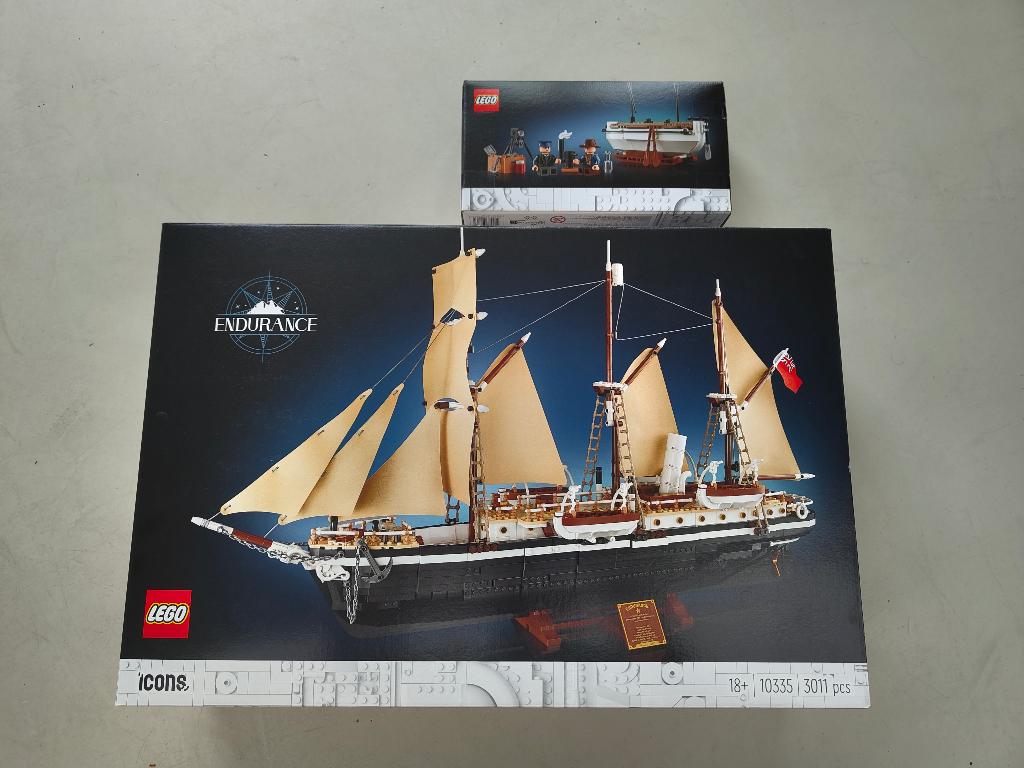 Lego Endurance 10335 + Shackleton's lifeboat 40729 NIEUW, Ophalen, Compleet, Lego, Nieuw
