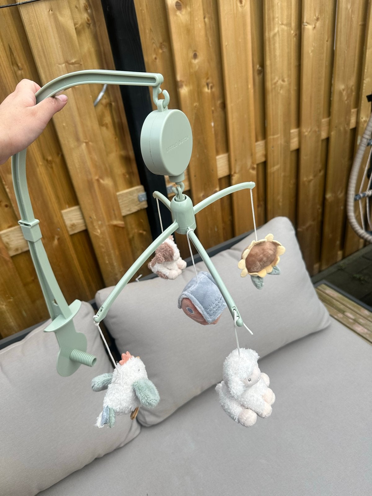 Little Dutch Muziekmobiel met schattige knuffels, Kinderen en Baby's, Ophalen of Verzenden, Zo goed als nieuw, Mobiel, Met geluid