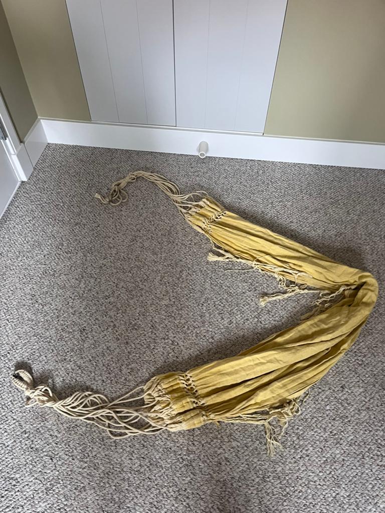Kinderhangmat Bohemian geel zwaar katoen, Ophalen of Verzenden, Zo goed als nieuw