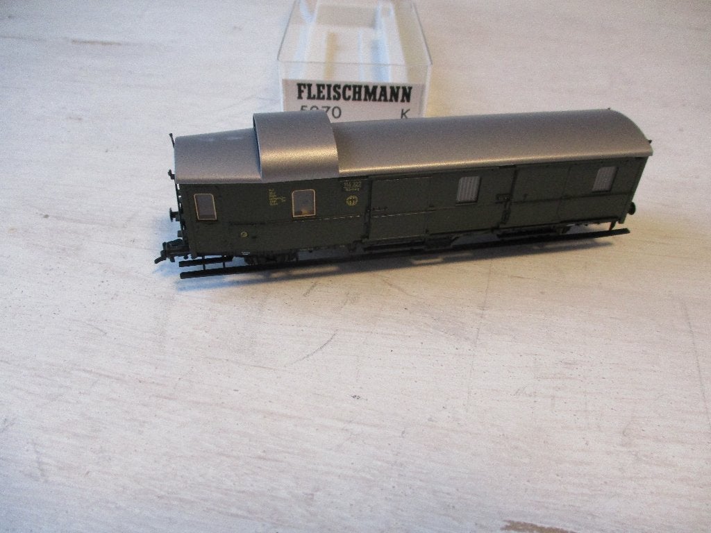 Fleischmann Bagage Rijtuig DR no 5070 K, Gelijkstroom, Fleischmann, Wagon, Ophalen of Verzenden