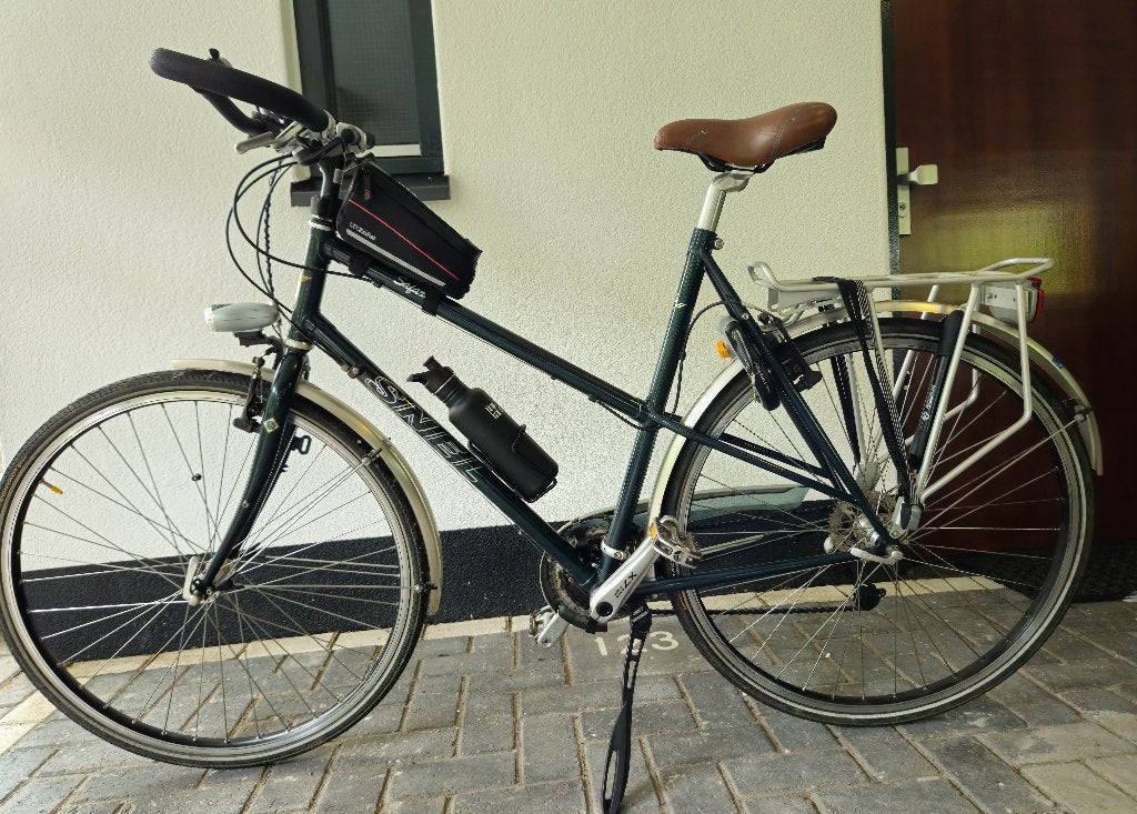 Fijne 'Snel Safari' toerfiets, 28 inch, Gebruikt, Velgrem, 56 cm of meer