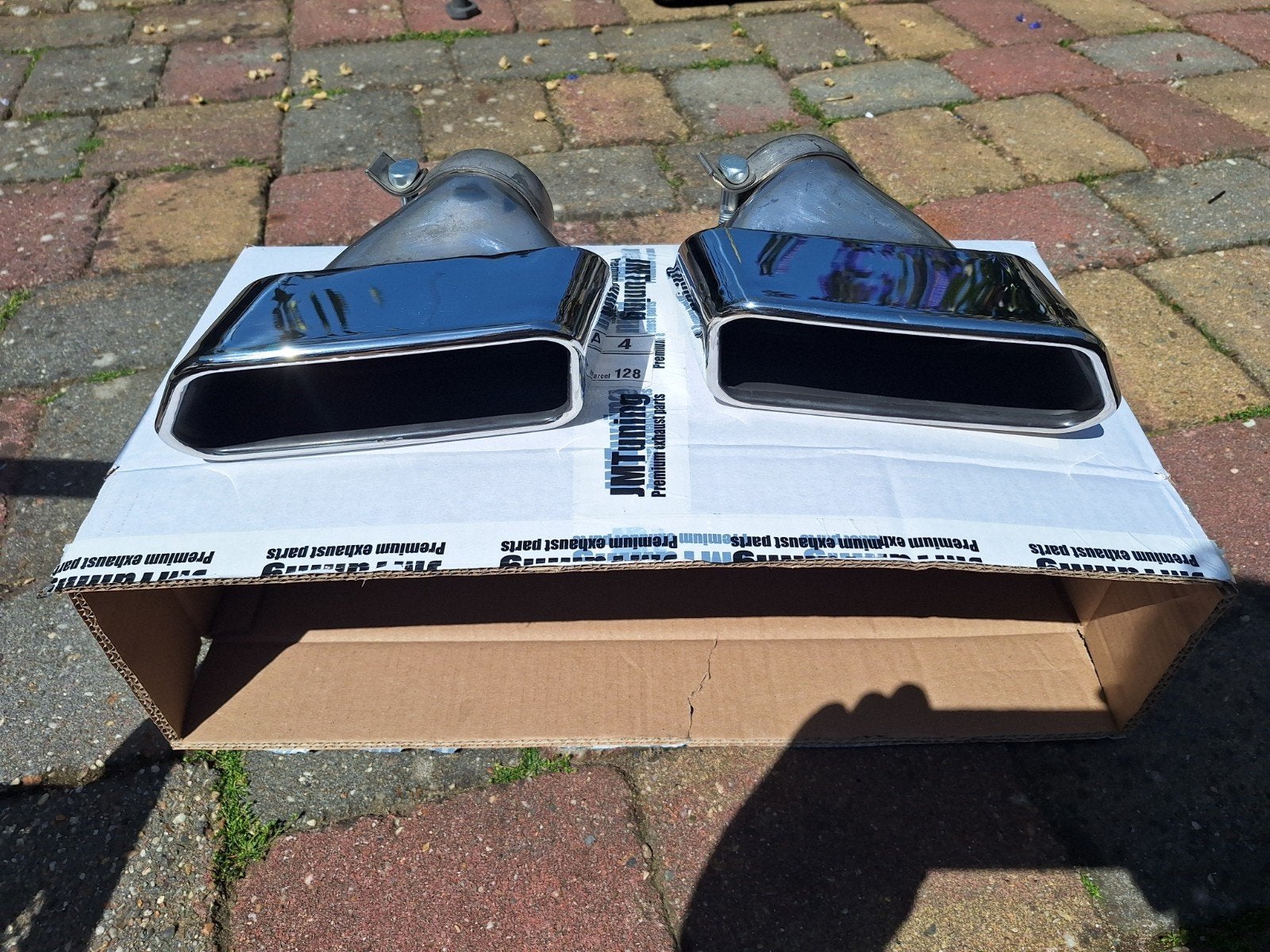Uitlaat sierstukken chroom (set van 2) BMW, Ophalen of Verzenden, Nieuw, Universele onderdelen