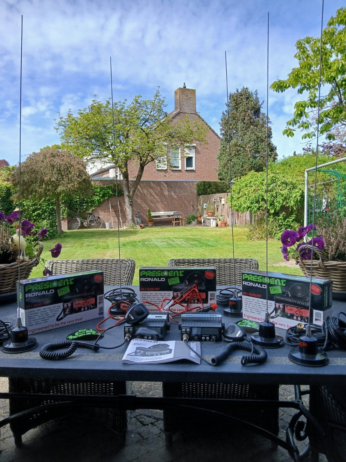President Ronald CB Radio met Antenne - Nieuw in Doos, Telecommunicatie, Zenders en Ontvangers, Ophalen of Verzenden, Nieuw, Zender en Ontvanger