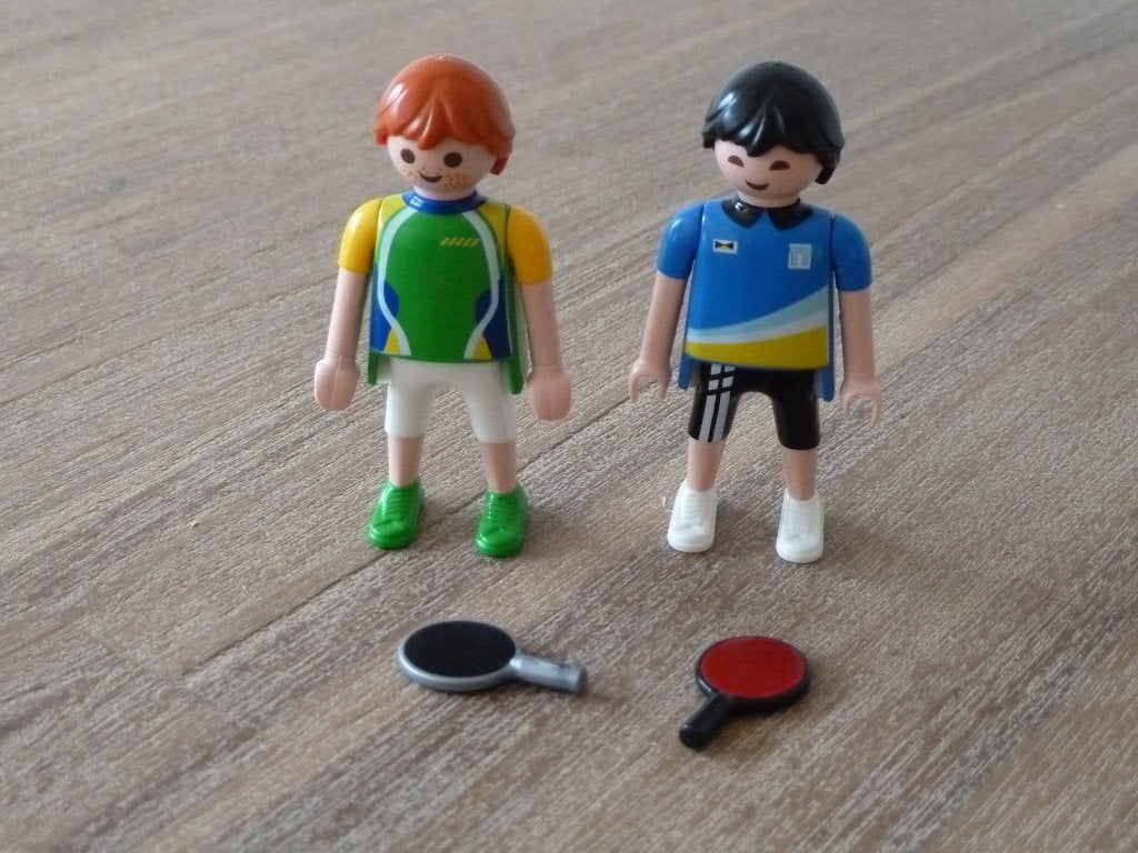 PLAYMOBIL sporters 3X, Ophalen, Gebruikt