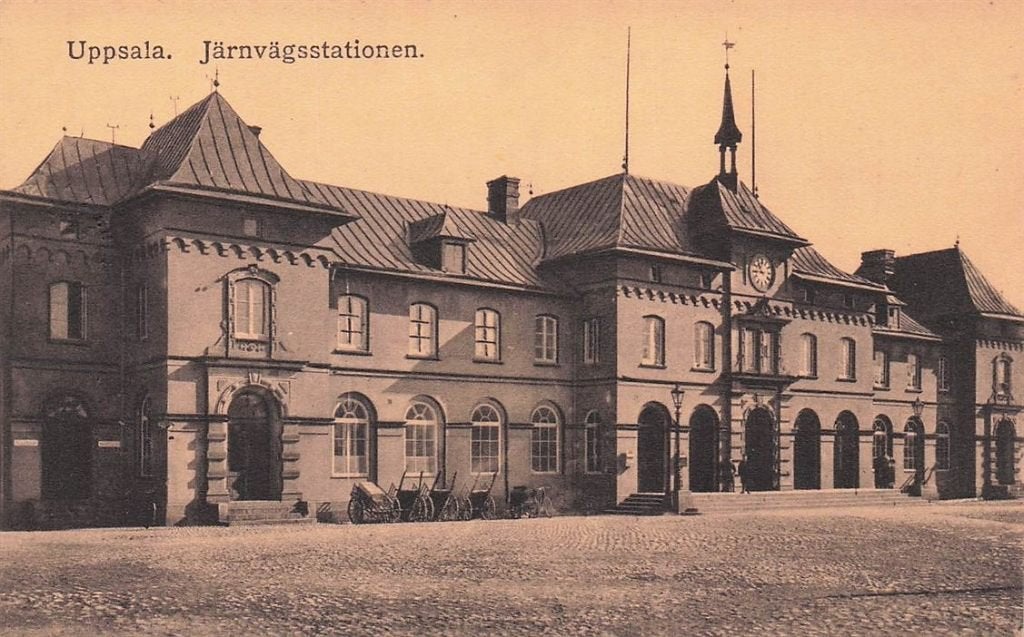702-458-031 Uppsala Jarnvagsstationen, Verzenden, Voor 1920, Overig Europa