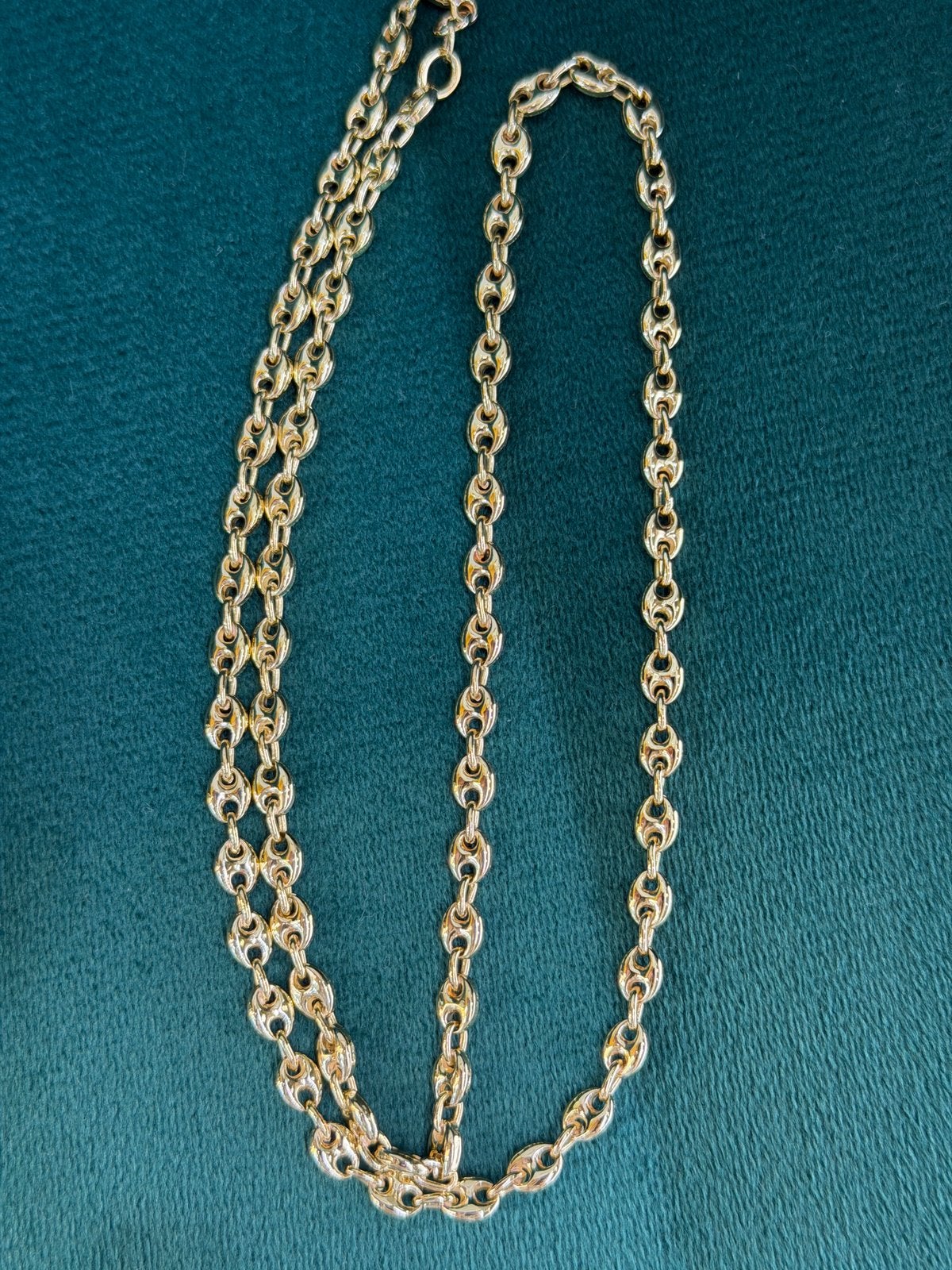 18KT Goud - 32.4 Gram - Ketting - KOFFIEBOON, Ophalen, Nieuw, Goud