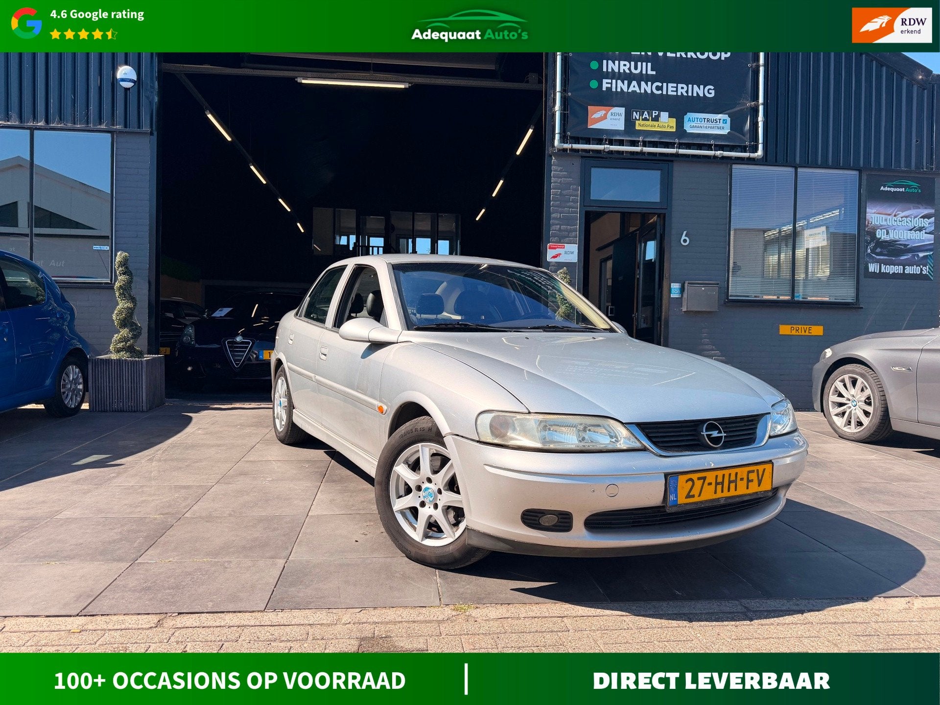 Opel Vectra 2.2-16V Onyx|Airco|Stoel verwarming|Trekhaak|NAP, Voorwielaandrijving, Gebruikt, Zwart, 4 cilinders