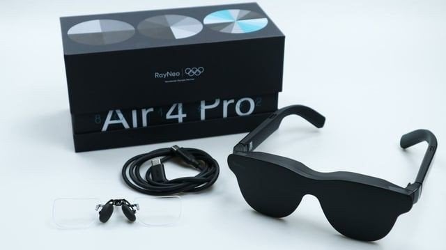 Te huur: unieke privé bioscoop bril! Rayneo Air 4 Pro, Ophalen, Zo goed als nieuw