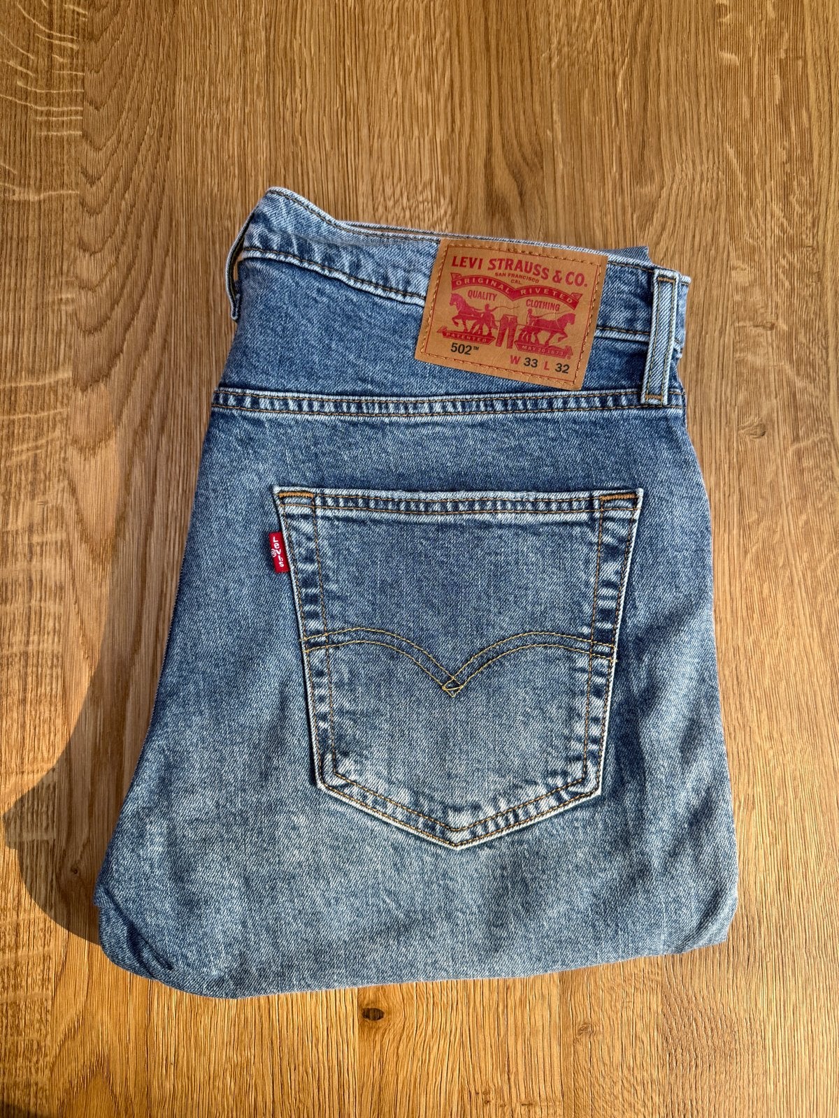 Nieuwe Levi's 502 Regular Taper Jeans W33 L32, Ophalen of Verzenden, Nieuw, Blauw, W33 - W34 (confectie 48/50)