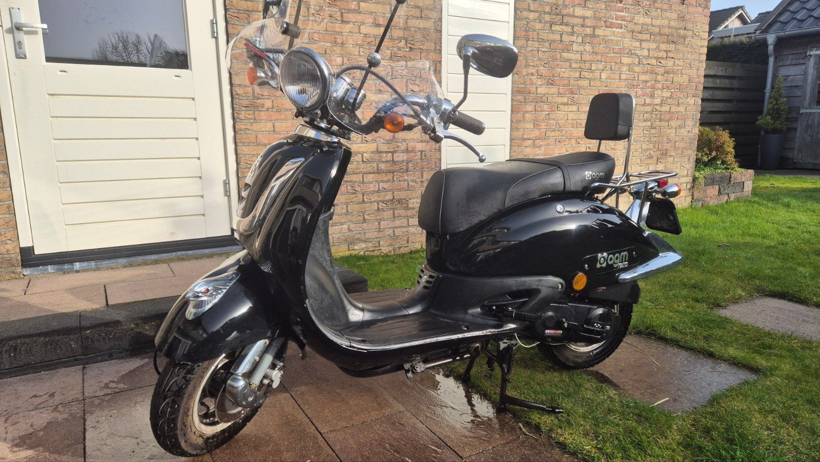 retro scooter, Fietsen en Brommers, Snorfietsen en Snorscooters, Ophalen, Gebruikt, Benzine, Overige merken