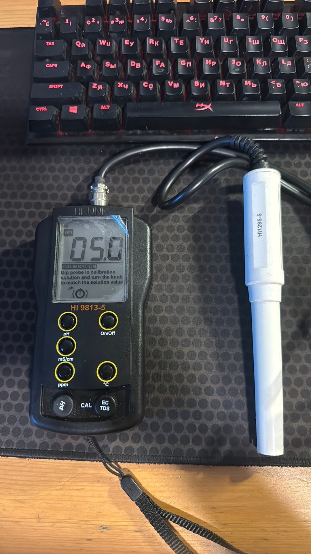 Hanna Instruments HI 9813-5 pH / EC / TDS Temp Meter Probe, Ophalen of Verzenden, Zo goed als nieuw