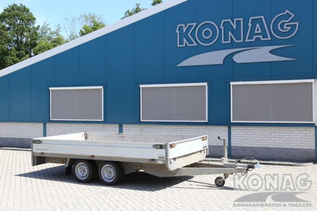 Tweedehands: Hentra tandemas plateauwagen 350x185 cm 2700 kg, Gebruikt