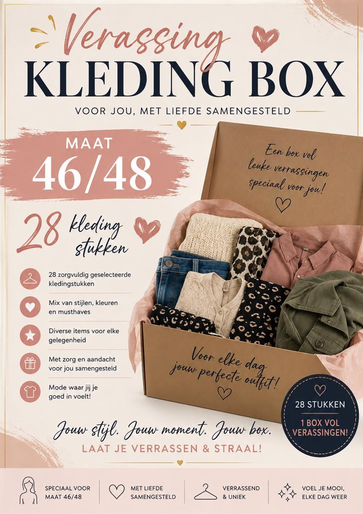 Kleding box, Ophalen of Verzenden, Zo goed als nieuw, Maat 46/48 (XL) of groter