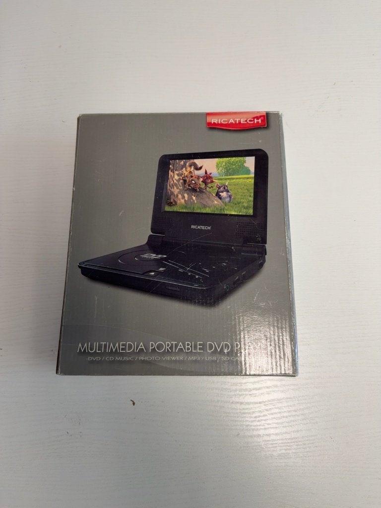 Ricatech RPDVD80 Draagbare DVD-speler Compleet + Accessoires, Gebruikt, Draagbaar, Ophalen of Verzenden, Overige merken