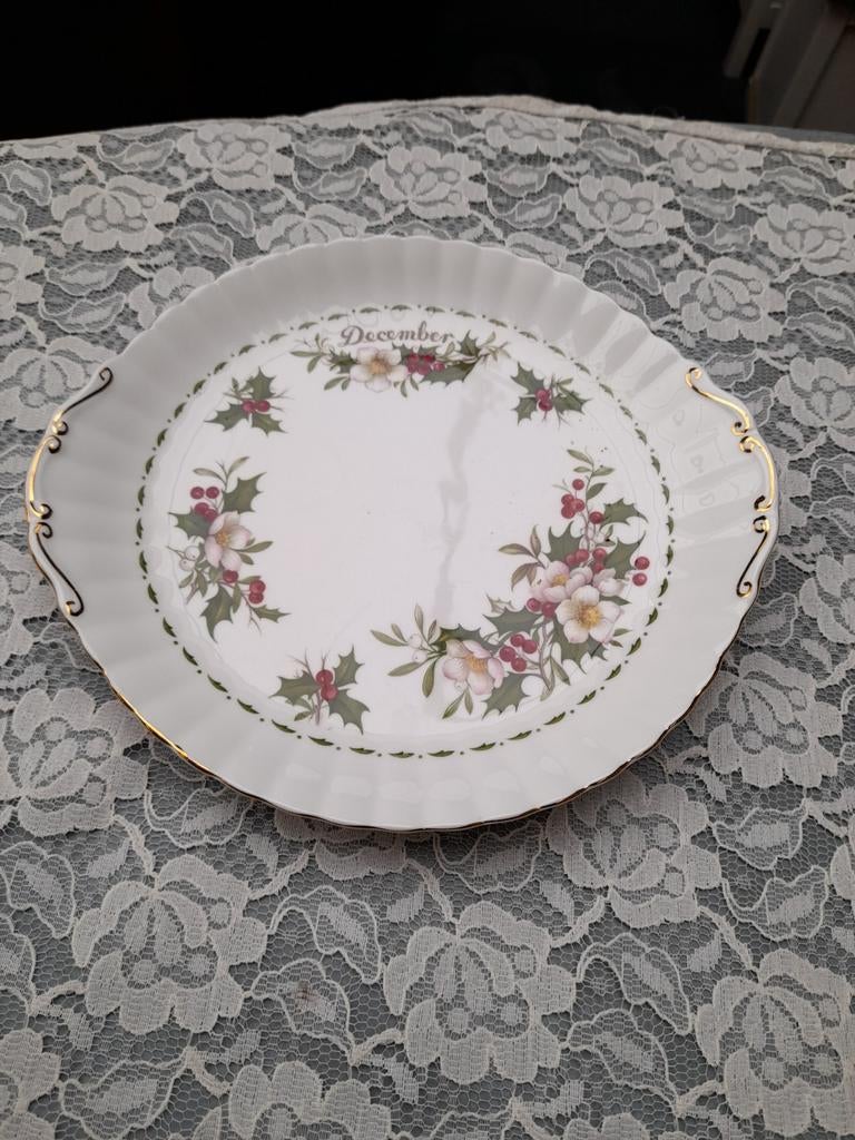 Royal albert flower of the month taart plateau, Ophalen of Verzenden