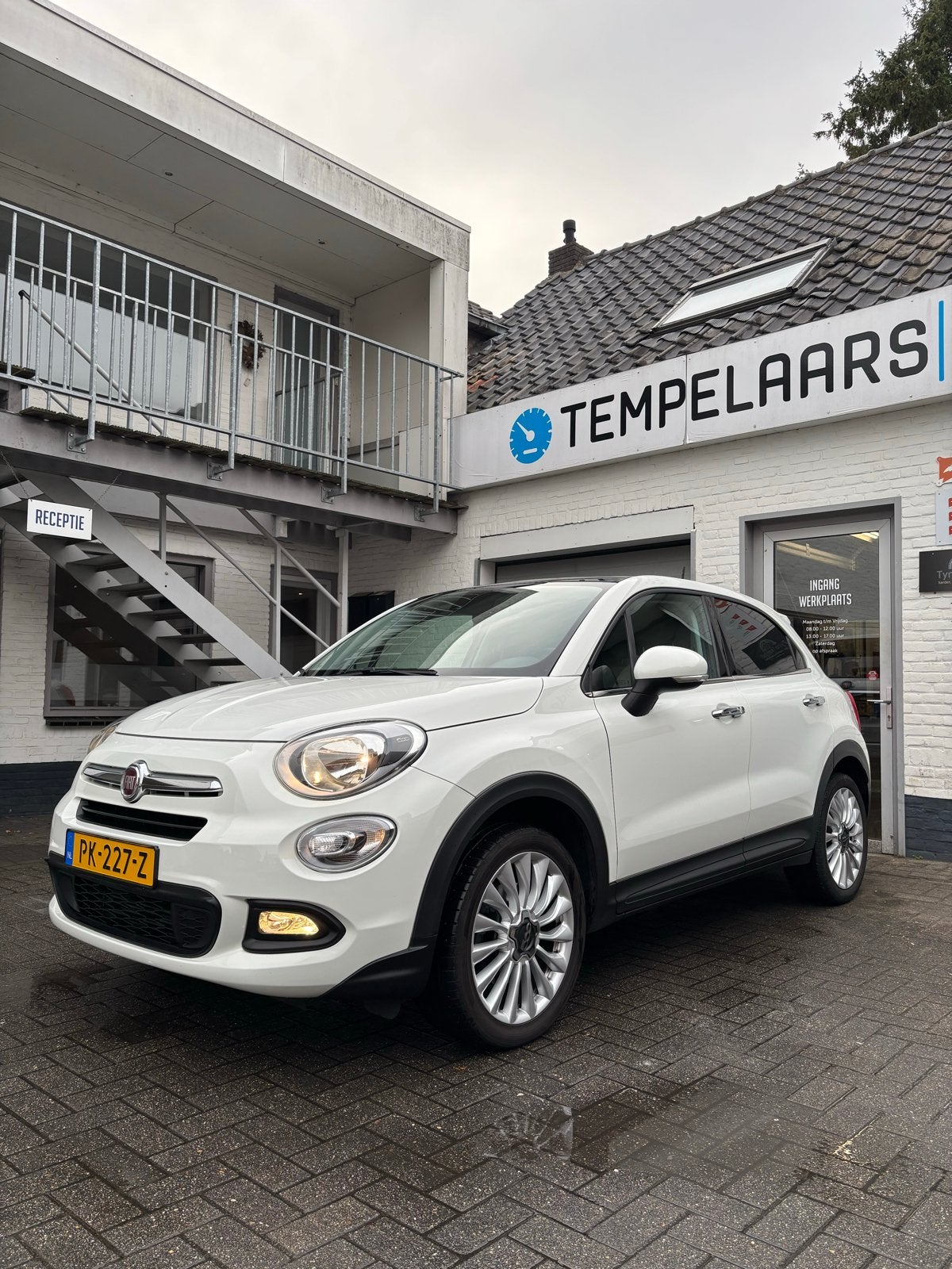 Fiat 500X 1.4 Turbo Multiair 16V 140pk 2017 Wit, Auto's, Voorwielaandrijving, 1295 kg, 4 cilinders, 500X