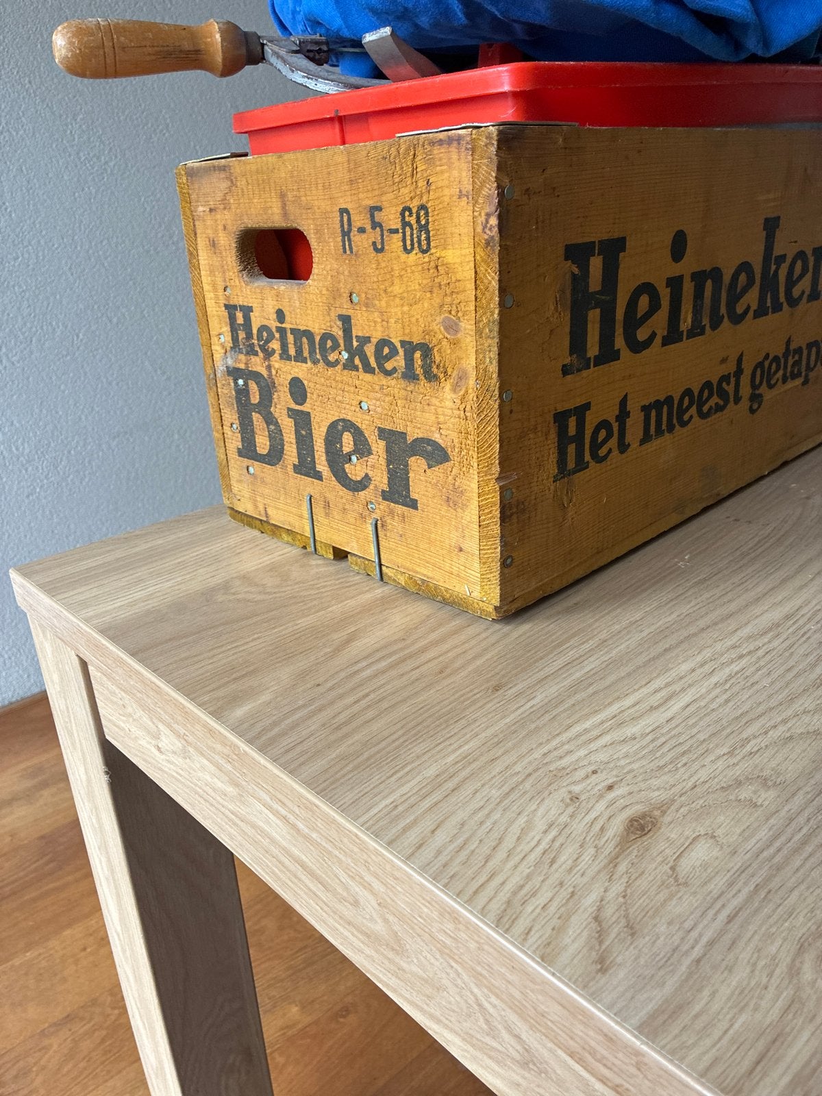 Vintage Heineken Bierkrat - Decoratief en Functioneel, Ophalen, Gebruikt, Overige, Overige merken