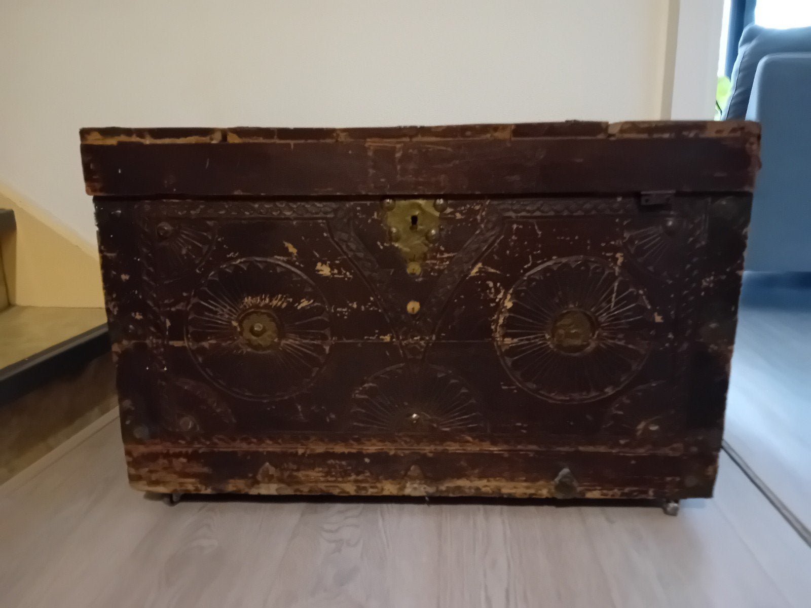 Oude houten kist GAAT ZATERDAG NAAR KRINGLOOP, Ophalen, Minder dan 50 cm, Gebruikt, 50 tot 100 cm