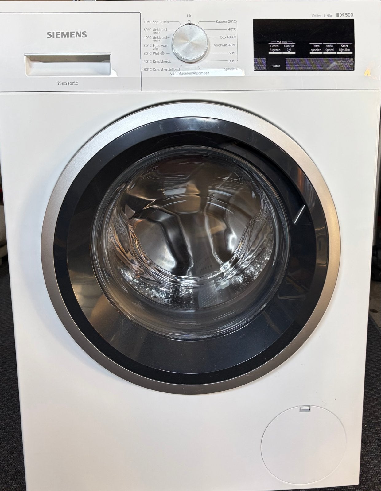 Siemens iQ500 WM14UU00NL wasmachine 9kg, Witgoed en Apparatuur, Wasmachines, Ophalen, 1200 tot 1600 toeren, 8 tot 10 kg, Zo goed als nieuw