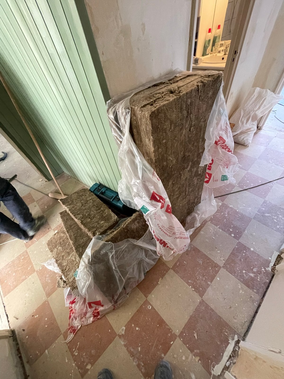 Rockwool isolatieplaten - Driekwart pak, Ophalen, Gebruikt, 12 cm of meer, Steenwol