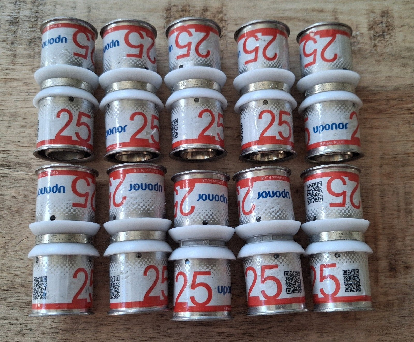 10 x Uponor S-Press Plus perskoppelingen 25 mm sok model, Ophalen of Verzenden, Nieuw