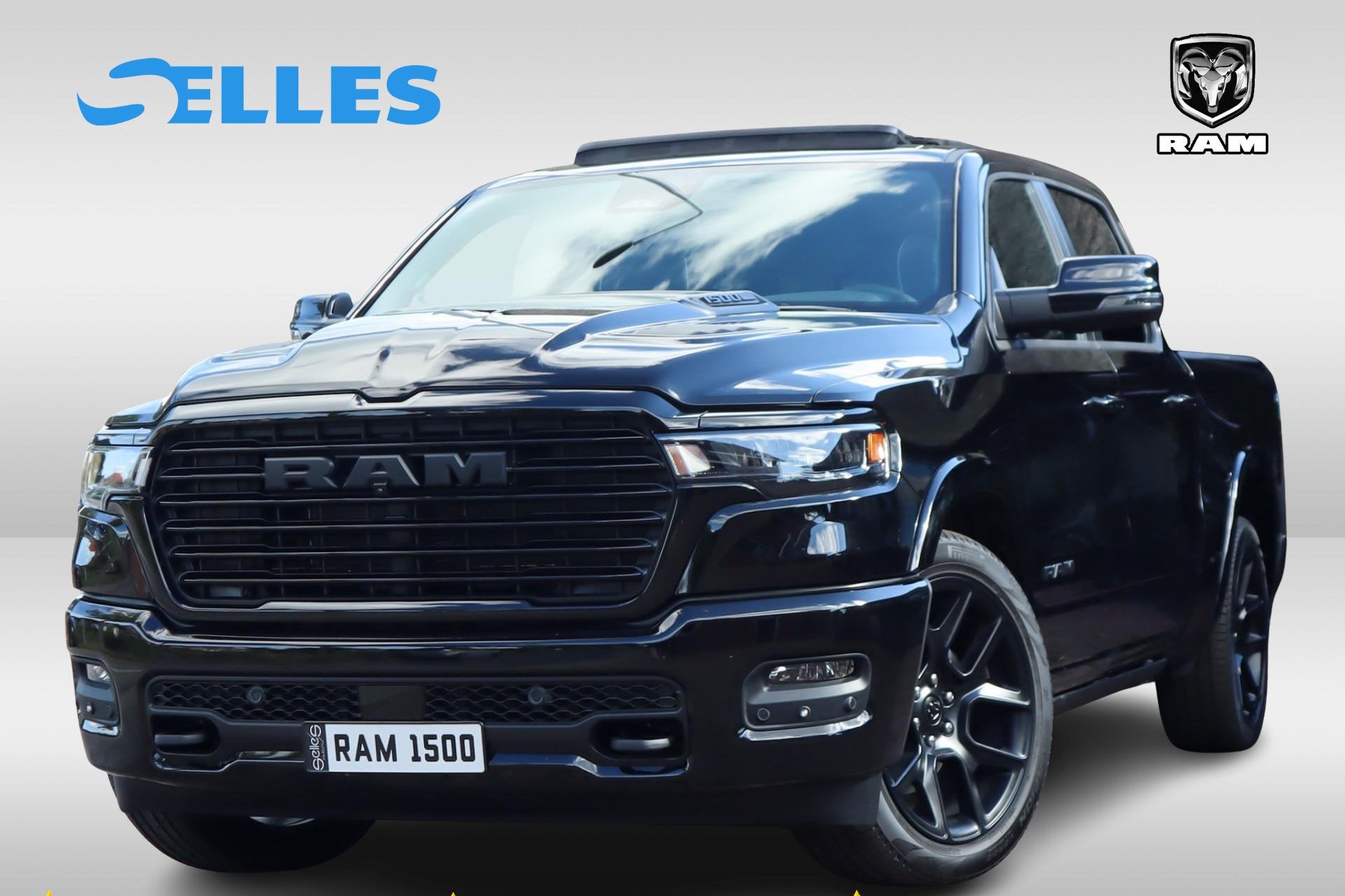 Dodge Ram 1500 2025 3.0L HURRICANE LARAMIE Night Premium | B, Auto's, Automaat, Zwart, 2993 cc, Zwart