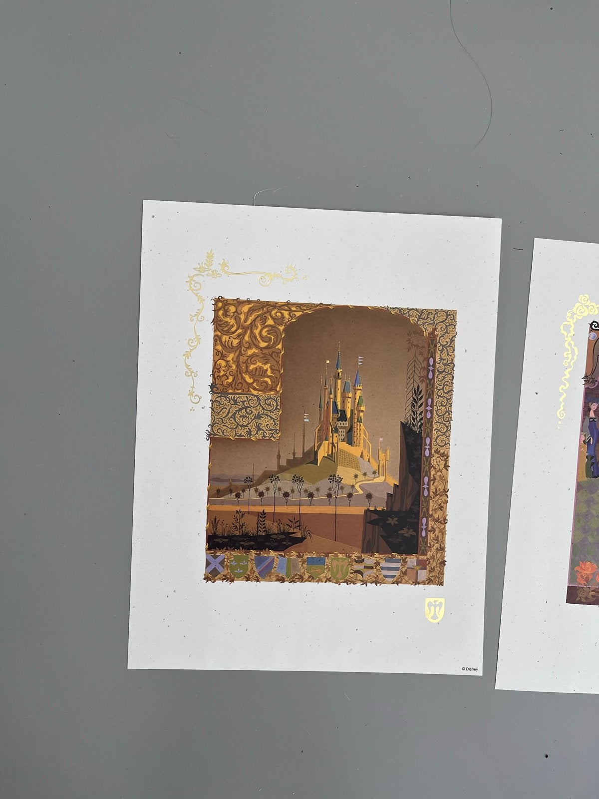 Disney Doornroosje Kunstprints - Set van 4, Antiek en Kunst, Ophalen of Verzenden, Print, Print/reproductie