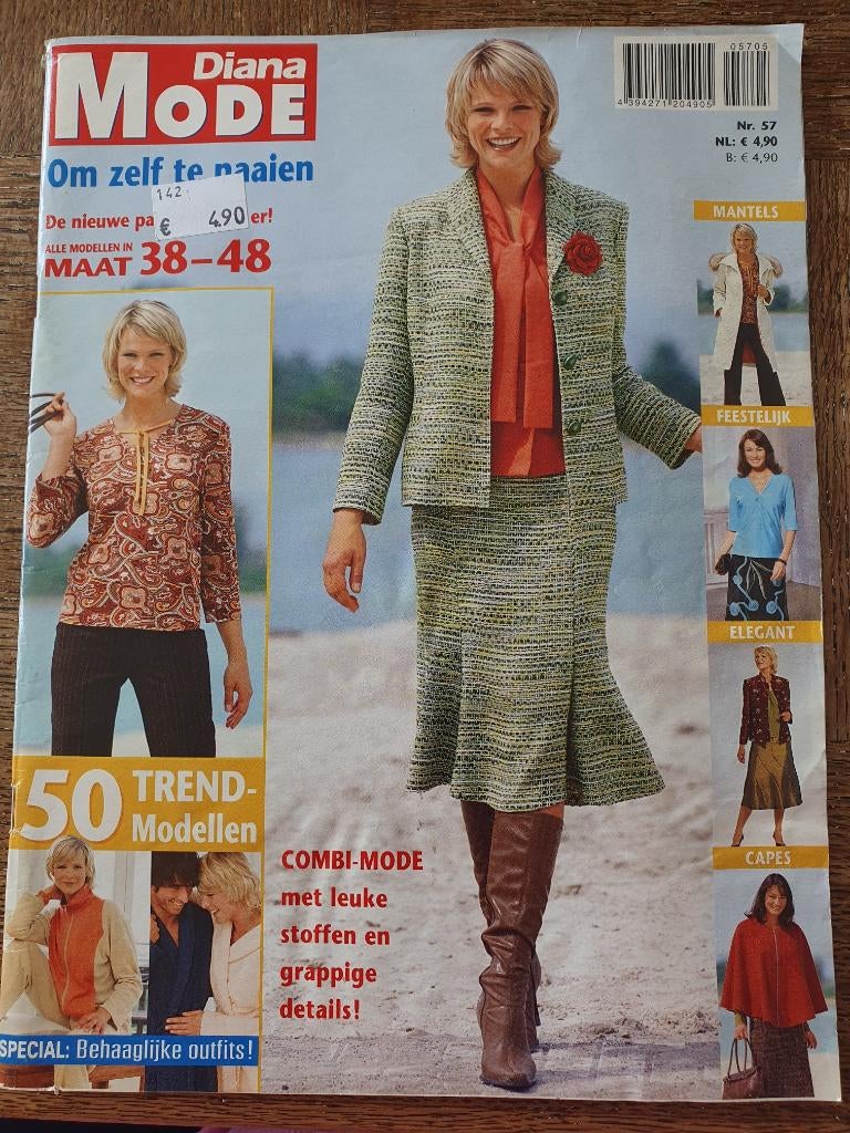 3x Diana Mode bladen, Hobby en Vrije tijd, Kledingpatronen, Overige merken, Overige typen, Vrouw, Nieuw