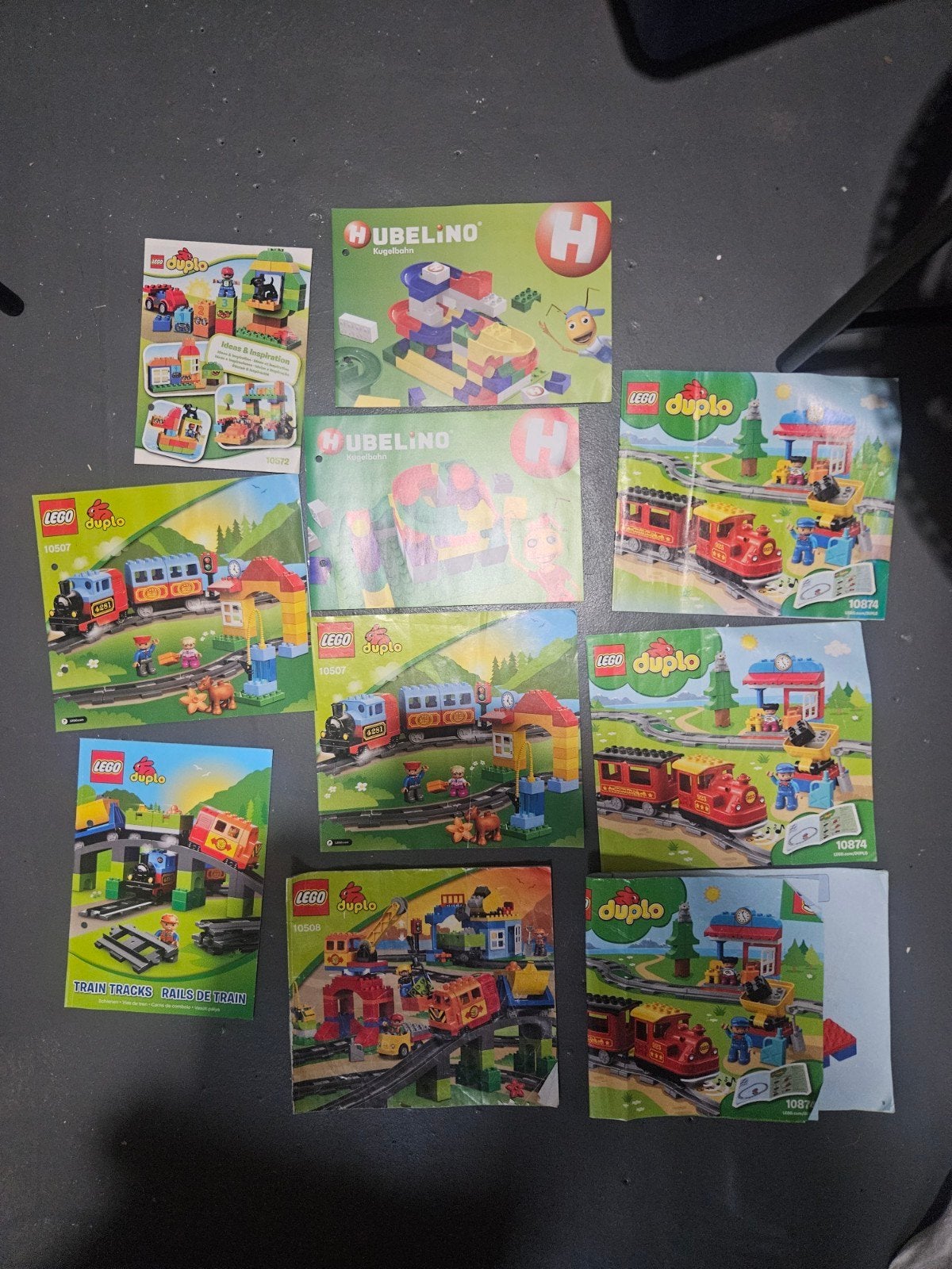 10 duplo instructieboekjes, Ophalen of Verzenden, Gebruikt, Duplo