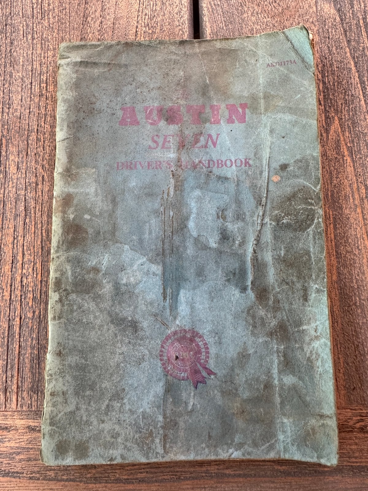 Austin Seven manual - AKD1173A 1959 - met gebruikssporen, Ophalen of Verzenden