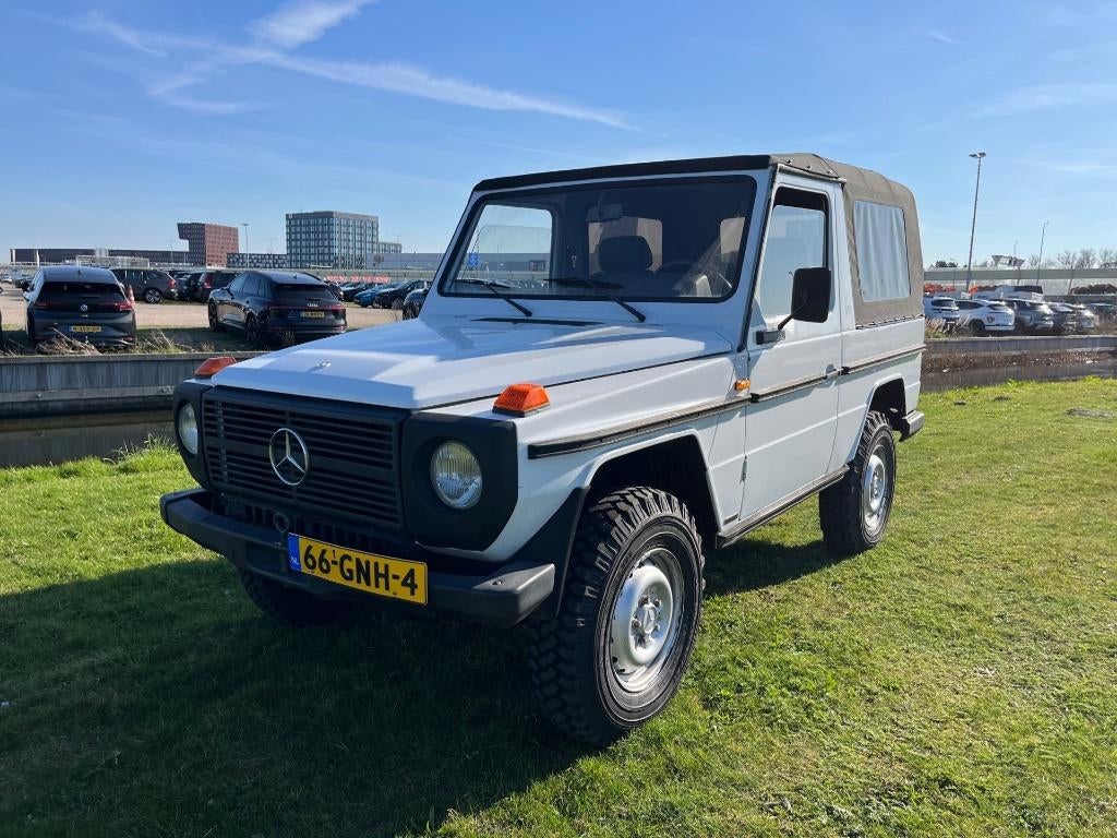 Mercedes G-klasse 230g cabriolet eerste productiejaar!, Auto's, Oldtimers, Zwart, Cabriolet, Mercedes-Benz, Bedrijf