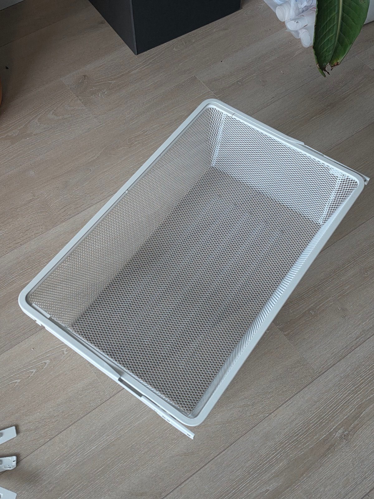 BOAXEL Fijndraadmand, wit, 60x40x15 cm, Ophalen, Zo goed als nieuw