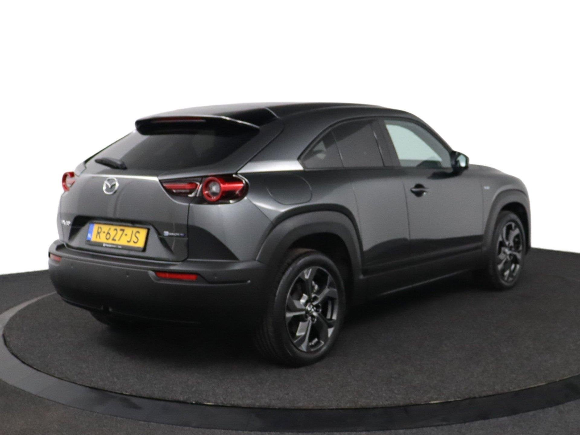 Mazda MX-30 e-SkyActiv EV 145 Advantage 36 kWh |NAP|1e eigen, Auto's, Mazda, 145 pk, Gebruikt, Zwart, Leder en Stof
