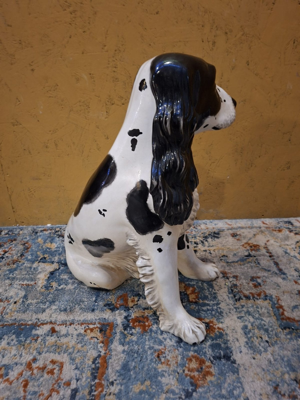 Groot Italiaans vintage beeld Cocker Spaniel keramiek, Ophalen, Dier