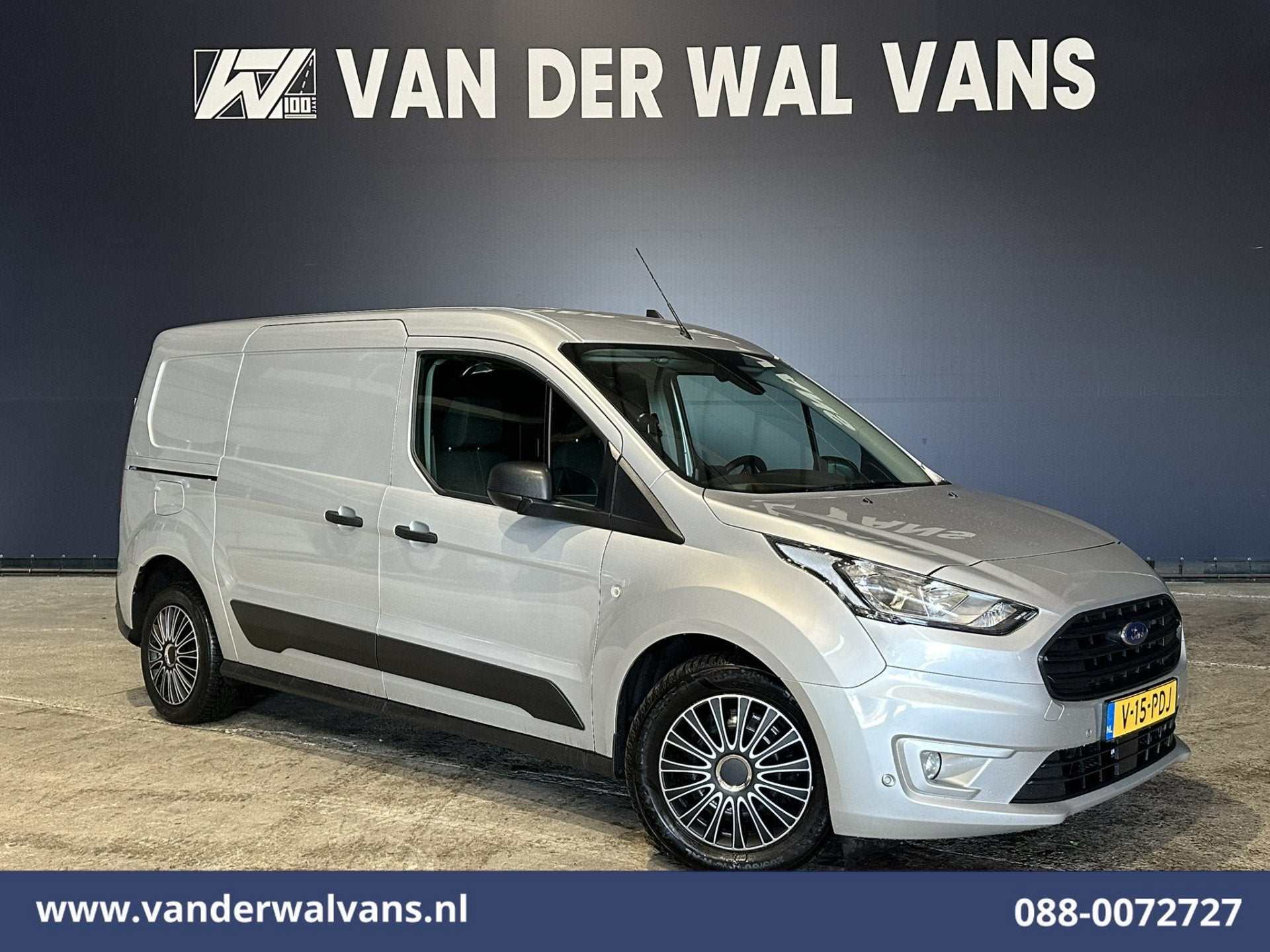 Ford Transit Connect 1.5 EcoBlue 120pk L2H1 Euro6 Airco | Ca, Auto's, Bestelauto's, Voorwielaandrijving, 1390 kg, Stof, Gebruikt