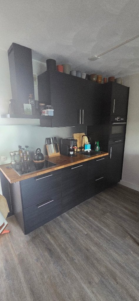 2de hands ikea keuken incl apparatuur, Ophalen, Gebruikt, Zwart, Overige typen