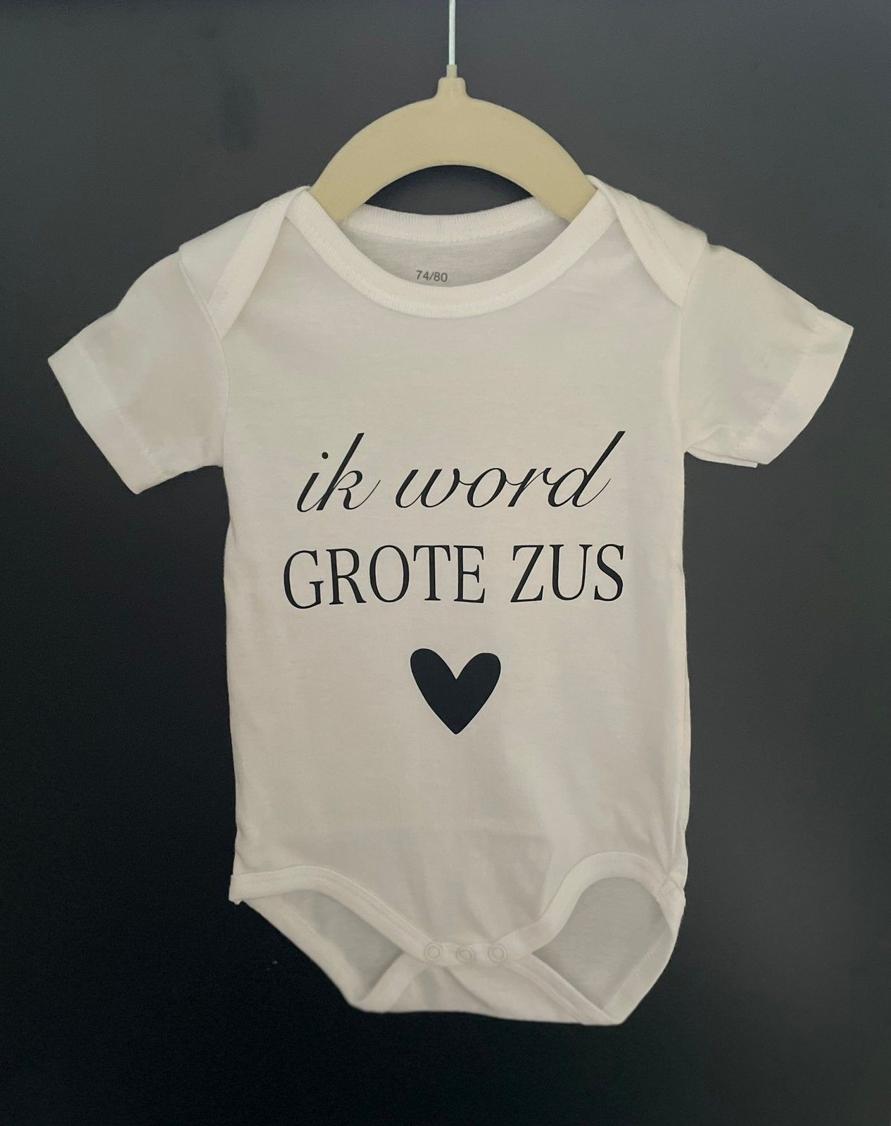 Zwangerschaps aankondiging romper | ik word grote zus, Kinderen en Baby's, Verzenden, Nieuw, Jongetje of Meisje, Nacht- of Onderkleding