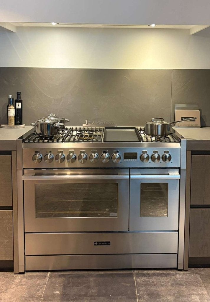 Lancellotti Maestro Fornuis 120cm RVS combi-stoomoven NIEUW, Niet ingevuld, 60 cm of meer, Niet ingevuld, Nieuw
